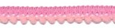 Mini pom pom band zalm roze 10 mm breed per meter