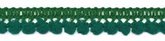 Mini pom pom flessen groen 10 mm breed per meter