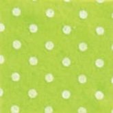 Vilt fel groen met witte stippen 1,5 mm dik 90 cm breed per meter