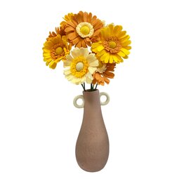 DIY Pakket Vilt, Gerbera's, 9 stuks, Saffraan, Geel & Zachtgeel DIY Pakket Vilt, Gerbera's, 9 stuks, Saffraan, Geel & Zachtgeel