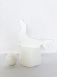 Styropor Circus Zeeleeuw met podium