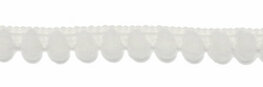 Pom pom band, Gebroken Wit 10 mm breed per meter Pom pom band, Gebroken Wit 10 mm breed per meter