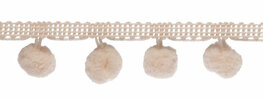Bolletjes band Licht roze/licht abrikoos per meter Bolletjes band Licht roze/licht abrikoos per meter