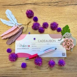 Cadeaubon + presentje, vanaf €10,-