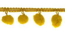 Bolletjes band Oker geel per meter Bolletjes band Oker geel per meter