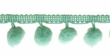 Bolletjes band zee groen per meter Bolletjes band zee groen per meter