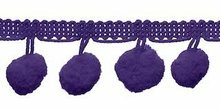 Bolletjes band paars per meter Bolletjes band paars per meter