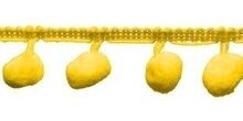 Bolletjes band geel per meter Bolletjes band geel per meter
