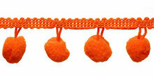 Bolletjes band oranje per meter Bolletjes band oranje per meter