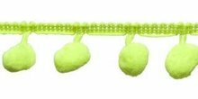 Bolletjes band fel groen per meter Bolletjes band fel groen per meter