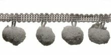 Bolletjes band grijs per meter Bolletjes band grijs per meter