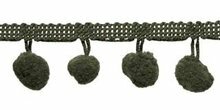 Bolletjes band legergroen per meter Bolletjes band legergroen per meter