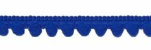 Pom pom band kobalt blauw per meter Pom pom band kobalt blauw per meter