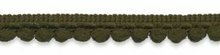 Pom pom band leger groen per meter Pom pom band leger groen per meter