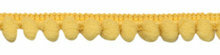Pom pom band zacht geel 10 mm breed per meter Pom pom band zacht geel 10 mm breed per meter