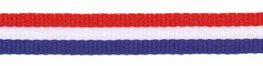 Rood wit blauw Nederlandse vlag lint 10 mm breed per meter Rood wit blauw Nederlandse vlag lint 10 mm breed per meter