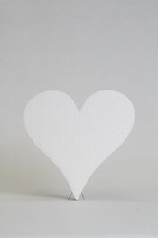 Taart Dummy Hart 10 cm hoog, verschillende afmetingen Taart Dummy Hart 10 cm hoog, verschillende afmetingen