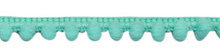 Pom pom band zee groen per meter