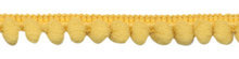 Pom pom band zacht geel 10 mm breed per meter