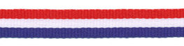 Rood wit blauw Nederlandse vlag lint 10 mm breed per meter